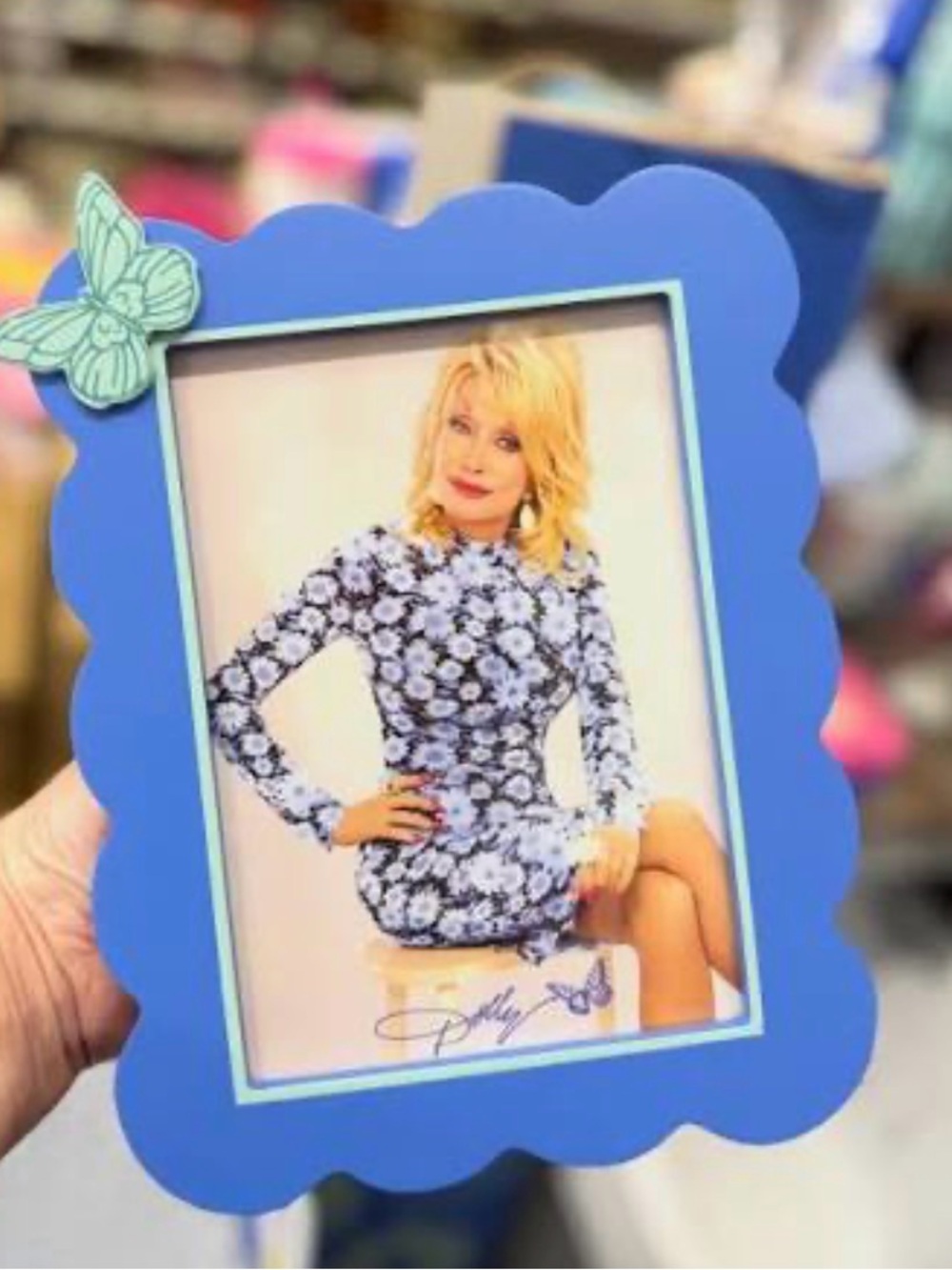 Dolly Parton picture frame NWT 5x7 Dolly picture frame Dollywood butterfly